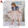 Blueberry color whith cherry print lace dress